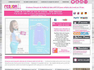 Fedjoa.com, tee shirt enfant anti uv