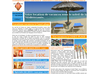 Locations vacances mer à Canet plage en Languedoc Roussillon