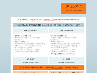 Buzzgoo | Solutions de netlinking