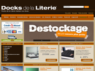 Literie de marques reconnues sur la boutique Docks-Literie