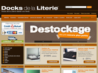 Literie de marques reconnues sur la boutique Docks-Literie